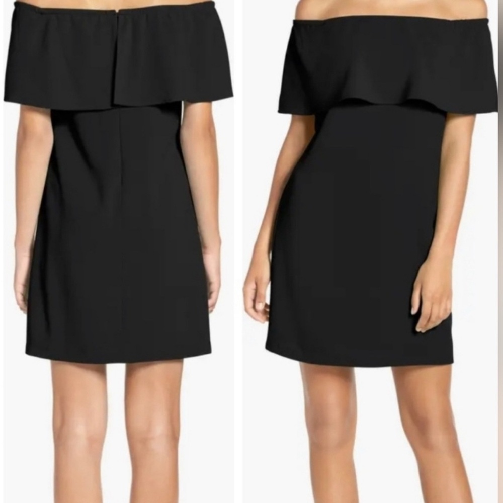 Charles Henry Black Strapless Dress